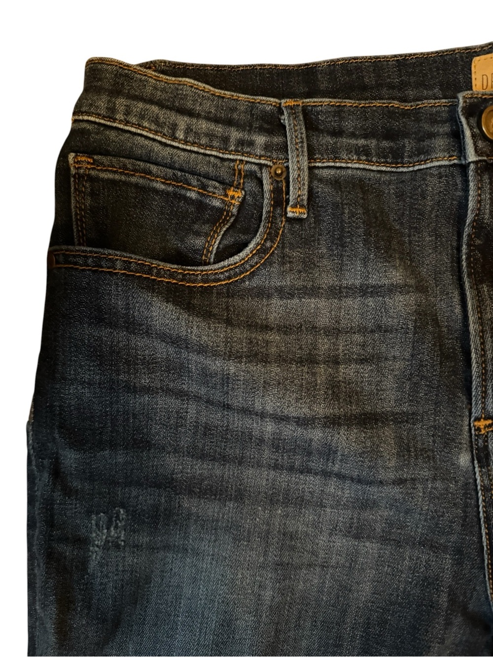 Driftwood Jackie Embroidered Distressed Jeans Rise 11" Inseam 28" Med Wash Sz 31 - Picture 3 of 15